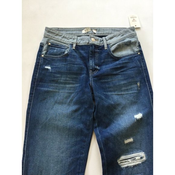 Guess Women’s Relaxed  Boy Fit Jeans Destroy Patched Details Size 27 - Picture 6 of 12